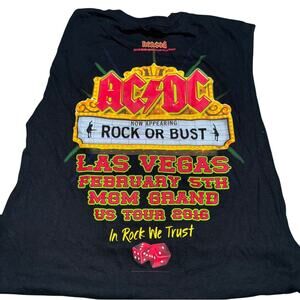 AC/DC x Reason Live Limited Edition T-Shirt XL Mens Vegas Concert